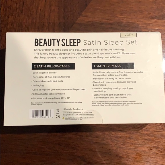 Beauty sleep satin sleep set - Picture 2 of 3